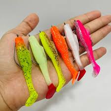Soft Lure Paddle Tail 7 cm Isi 8